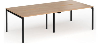 Bravo Connex Plus Goal Post Double Back to Back Desk (4 Person)