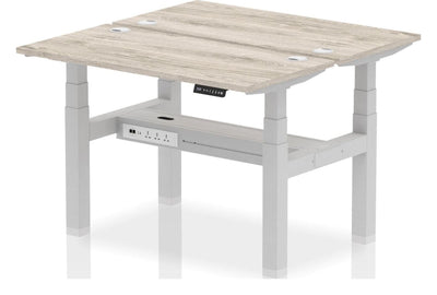 Impulse Air Back-to-Back Sit-Stand Desk, Pod of Two, Slimline