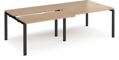 Bravo Adapt Sliding Top Double Back to Back Desk (4 Person)