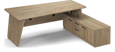 Anson Executive Panel End Desk with Return