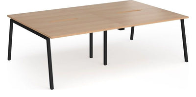 Bravo Connex Plus Angled Frame Double Back to Back Desk (4 Person)
