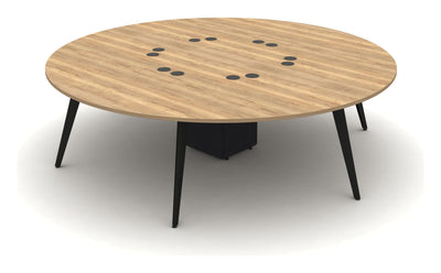 Mason Arthur Circular Cluster Desk with Steel Legs
