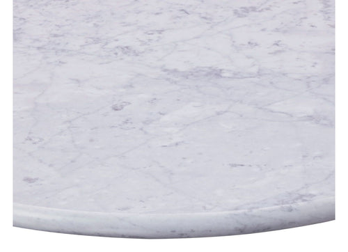 20mm Solid Carrara Marble Table Top, 500 mm round