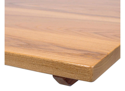 25mm Solid Ash Table Top, Oak stain, 600 mm square