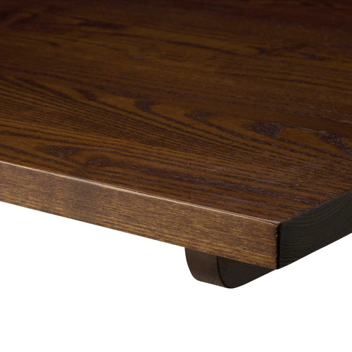 25mm Solid Ash Table Top, Walnut stain, 600 mm square