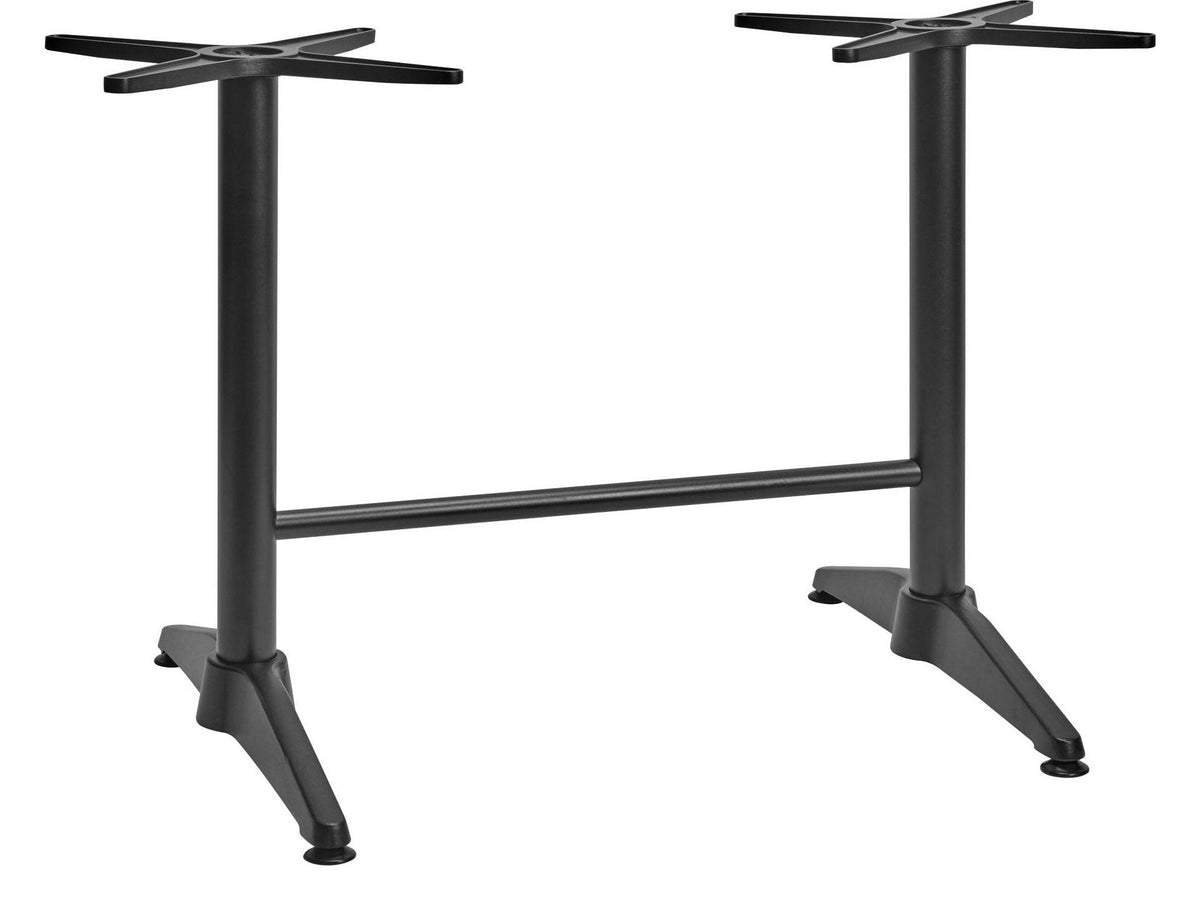 Alby Table Base, Alu Height, Double, base 45 x 80 cm