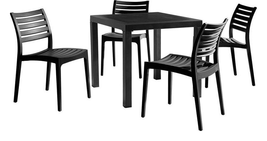 Ares Black Dining Set