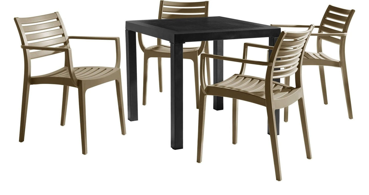 Artemis Taupe Dining Set