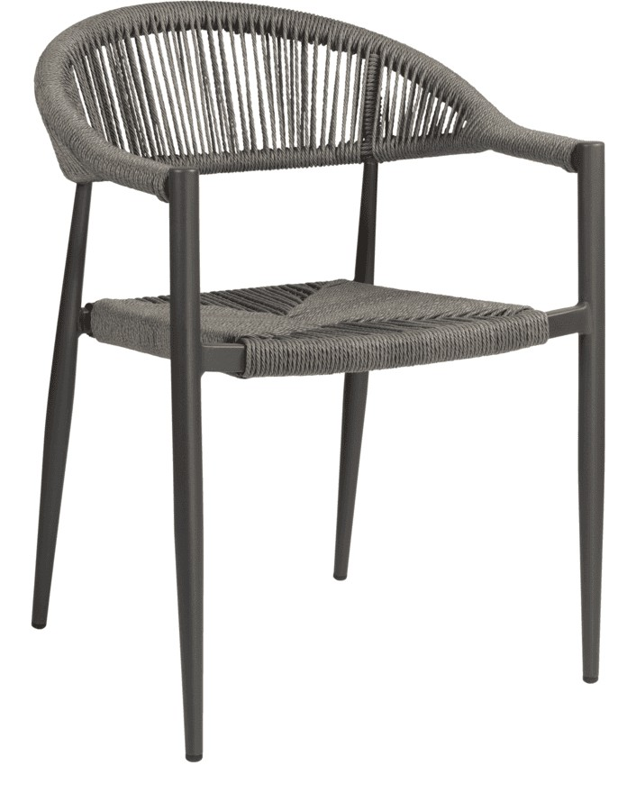 Atlantic Stacking Armchair, Dark Grey