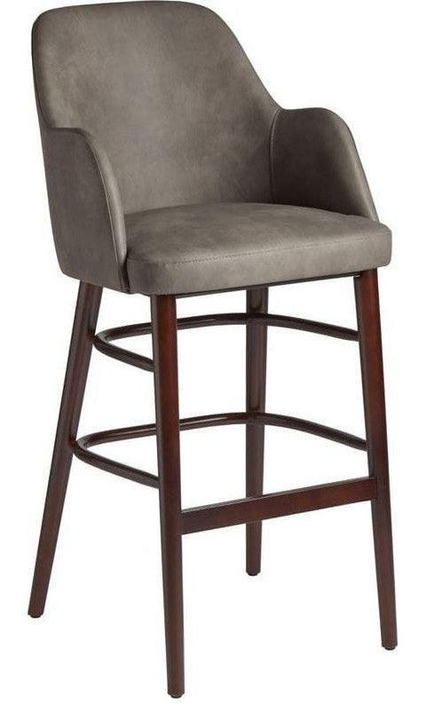 Aztec Bar Stool LegsN109 SteelGreyVintageEleganceFauxLeather