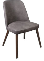 Aztec Side Chair LegsN109SteelGreyVintageEleganceFauxLeather