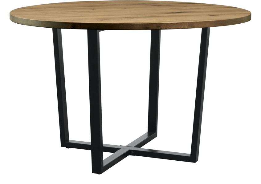 Barnes Dining Table, 1200mm Diameter, Rustic 'Antique'