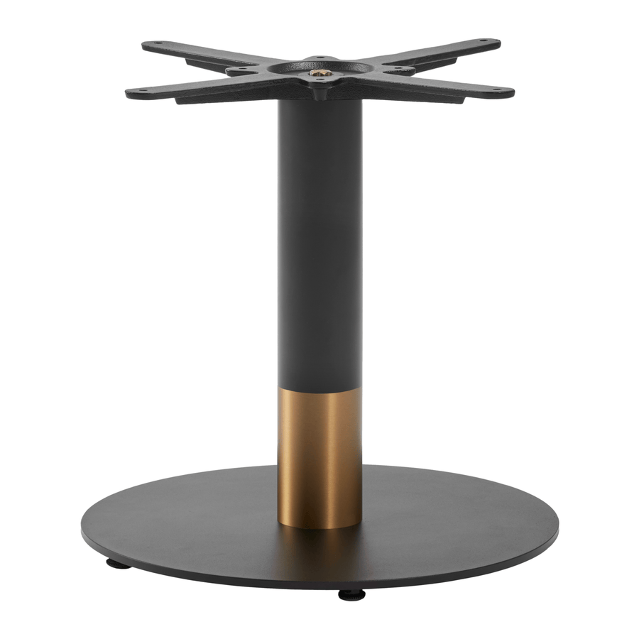 Boston Black and Gold Table Base, Small Round, base 43 x 43 cm, Coffee, 43 cm high