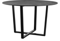 Bourne Dining Table, 1200mm Diameter, Metallic Anthracite
