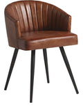 Brooklyn Leather Tub Chair, Bruciato Tan
