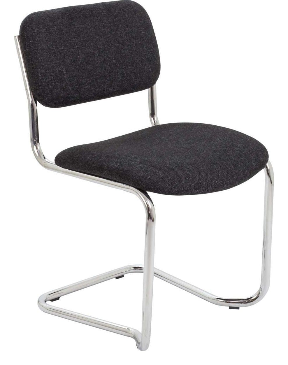 Meeting Chair with Cantilever Frame in Charcoal