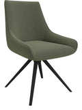 Guise Side Chair with 4 Star Base in Green/Black