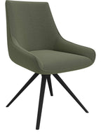 Guise Side Chair with 4 Star Base in Green/Black