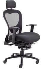Strata High-Back Task Chair with Seat Slide in Black