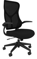 Zip Mesh Back Chair in Black