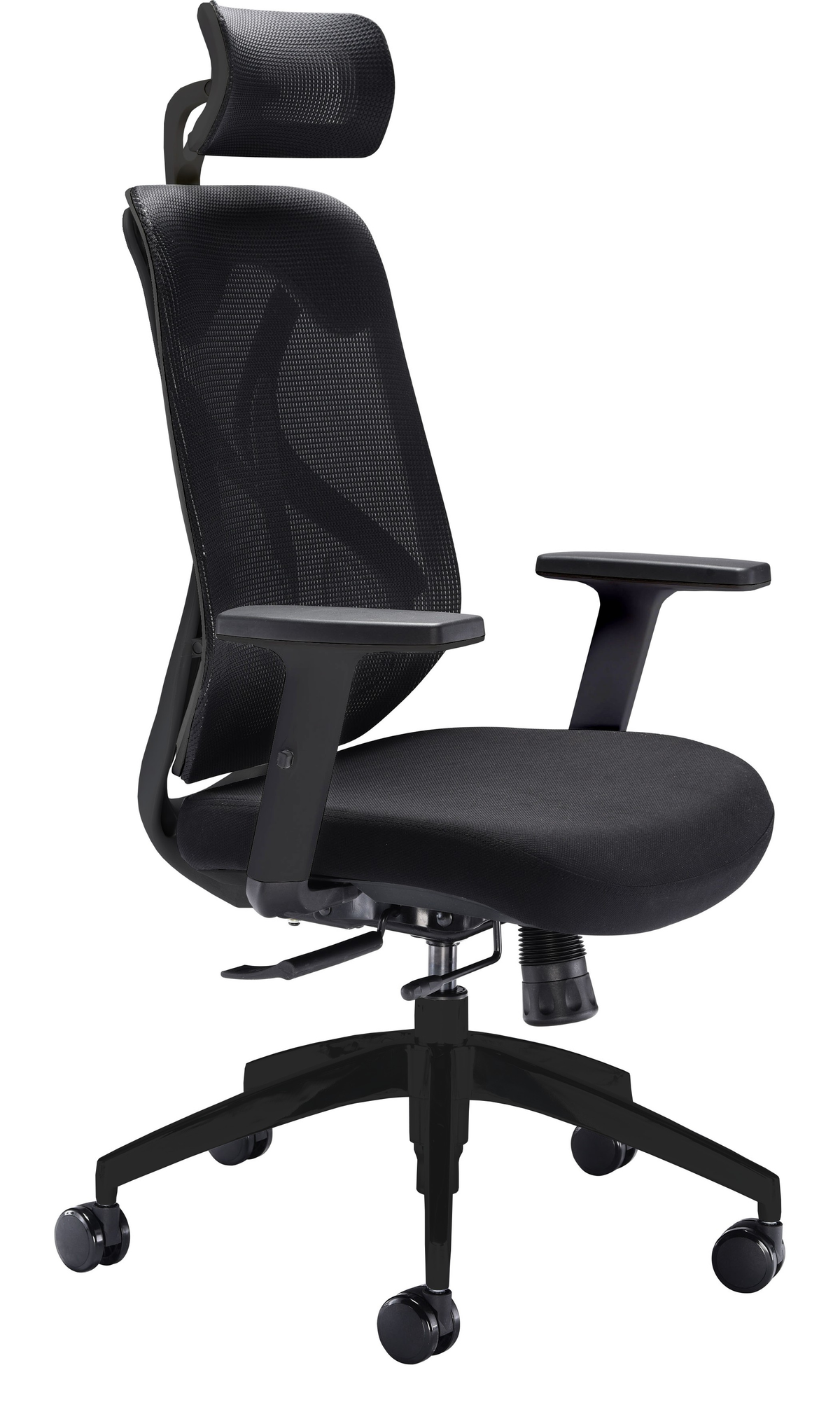 Maldini High Back Office Chair in Black/Black
