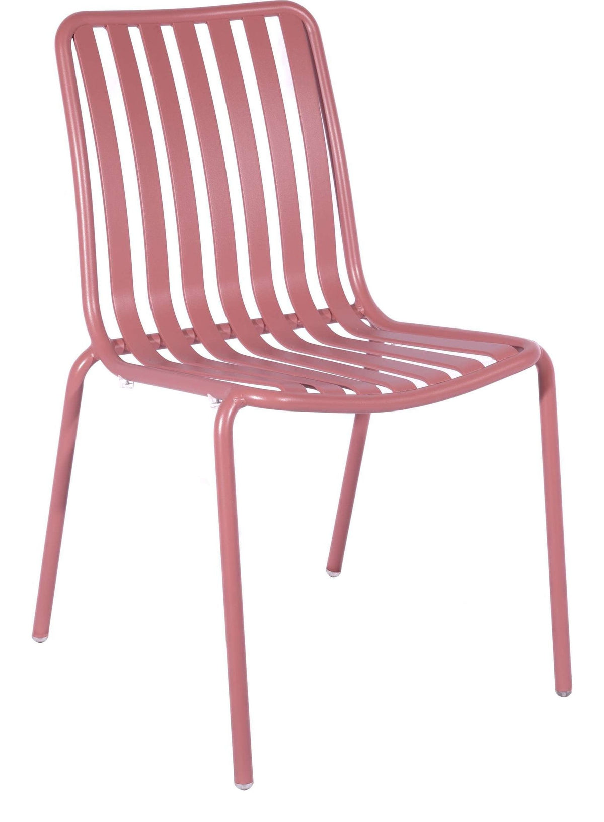 Breeze Aluminium Side Chair in Brick Dust