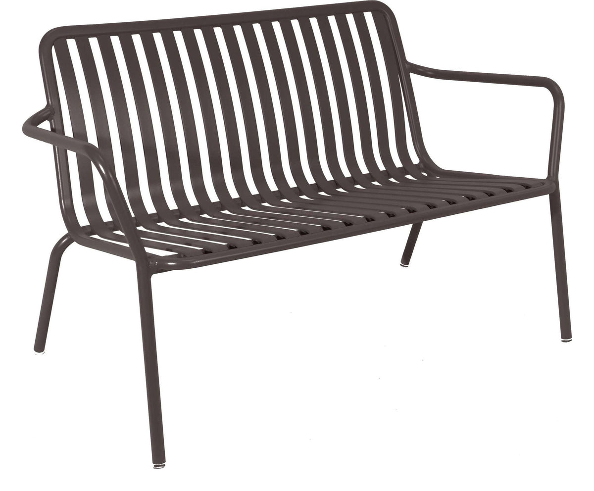 Breeze Aluminium 2 Seater Armchair Bench in Charcoal