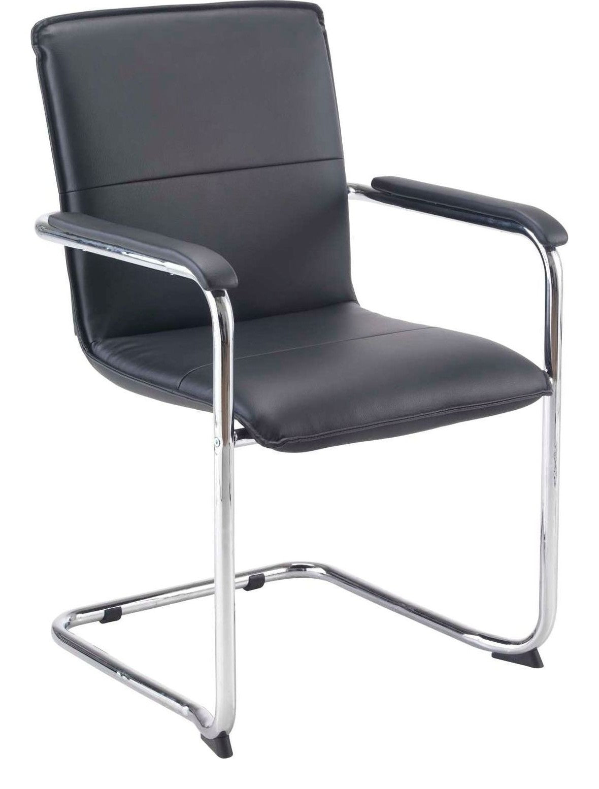 Pavia Visitor Chair in Black PU