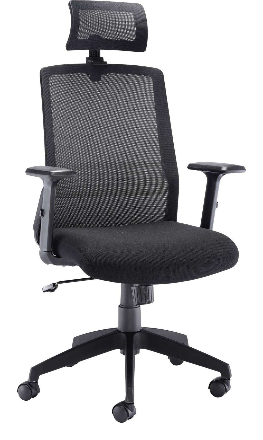 Denali High-Back Office Chair with Headrest in Black