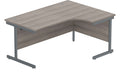 Core Single Upright Corner Desk (Right hand) in Alaskan Grey Oak