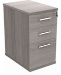 Core Desk High Pedestal in Alaskan Grey Oak