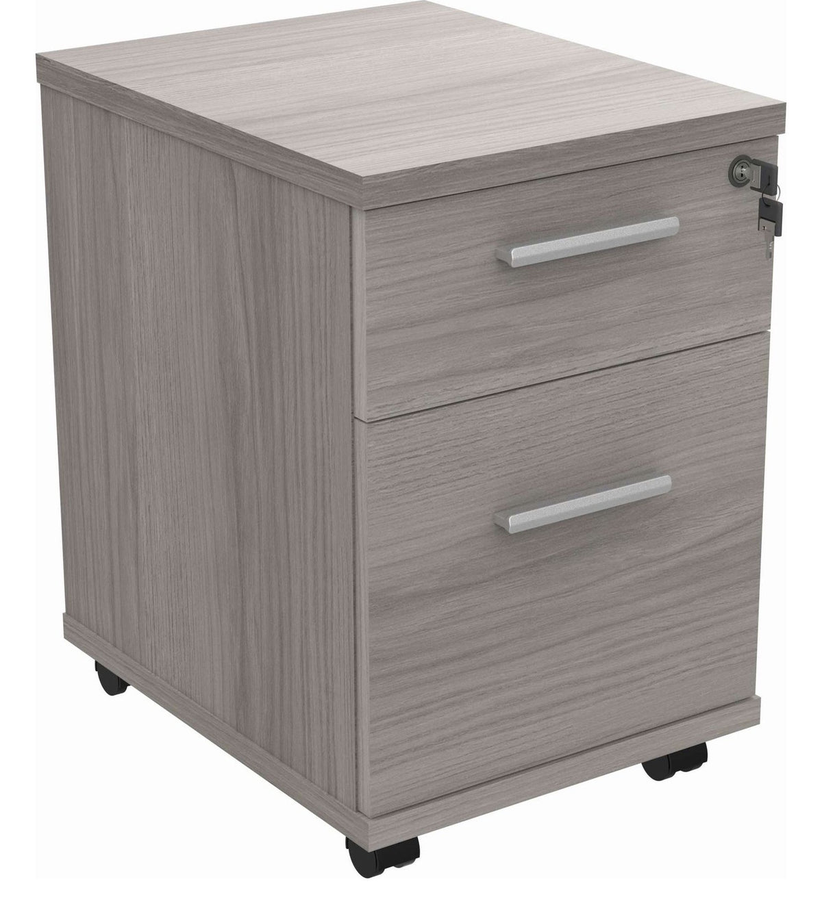 Core Mobile Pedestal in Alaskan Grey Oak