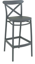 Cross Bar Stool 75cm, Black