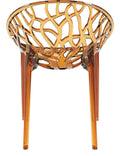 Crystal Chair, Amber Transparent