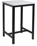 EKO Rectangular Poseur Table, Whitewash