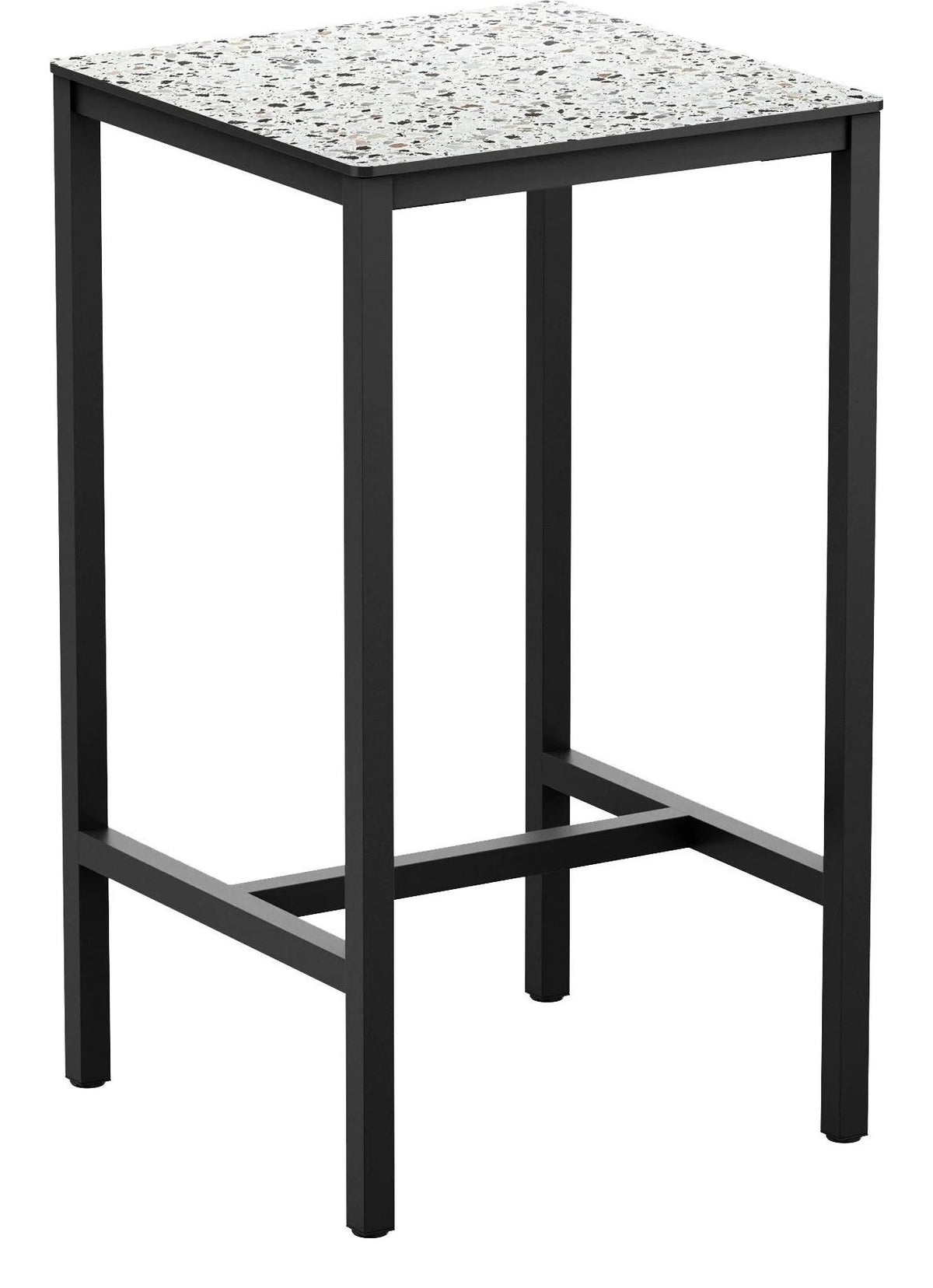 Extrema Mixed Terrazzo, Black Dining Table, 119x69cm