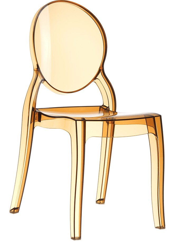 Elizabeth Chair, Amber Transparent