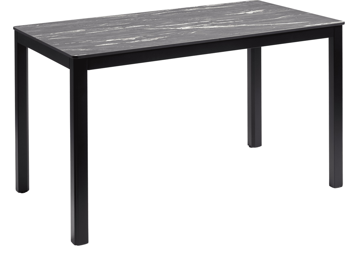 Extrema Marble, Black Dining Table, 69x69cm