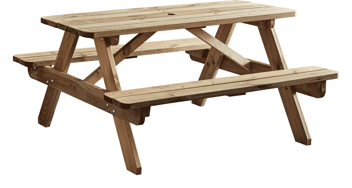 Hereford Picnic Table, 6 Seater