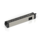 Volta Under Desk Power Module, 3 Sockets, USB and Data, view 2