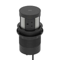 Volta Round Pop-up Power Module, 4 Sockets and Wireless Charger, black