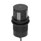 Volta Round Pop-up Power Module, 4 Sockets and Wireless Charger, black, view 4