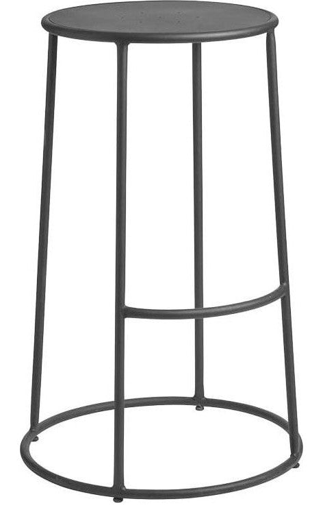 Max 75 High Stool, Black Frame, Vintage Red Seatpad
