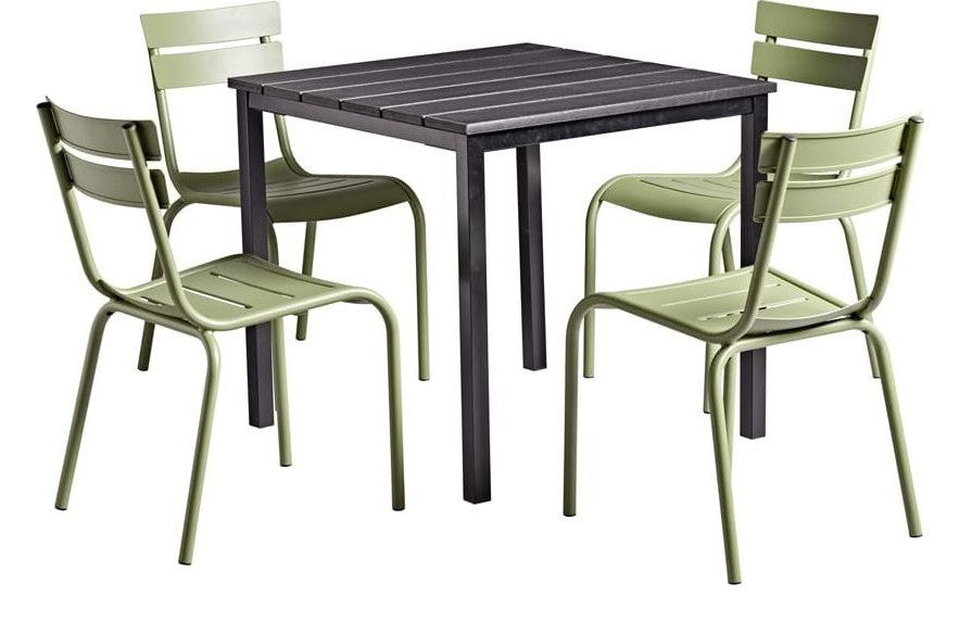 Marlow Light Blue Poseur Dining Set