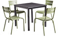 Marlow Stacking Alu Outdoor Arm Chair, Olive Green