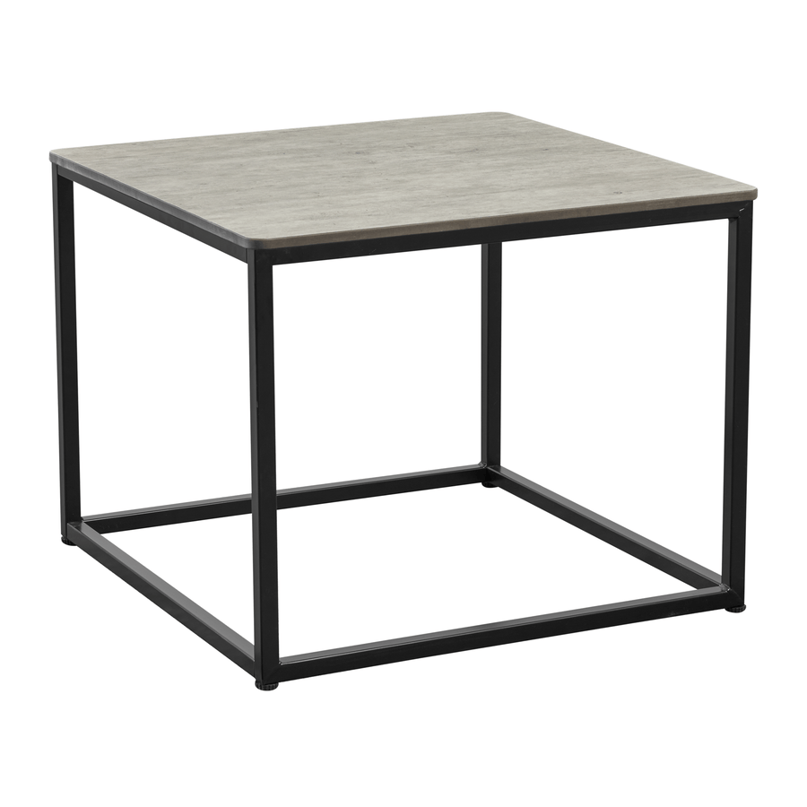 Melrose Coffee Table, Square, Cement 'Textured'