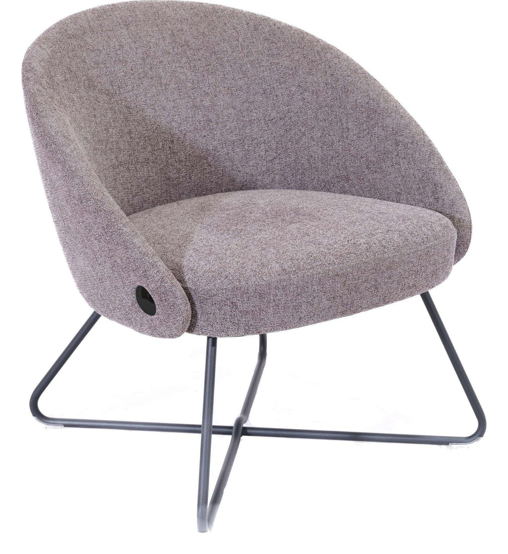 Pocket Reception Chair in Grey Fabric
