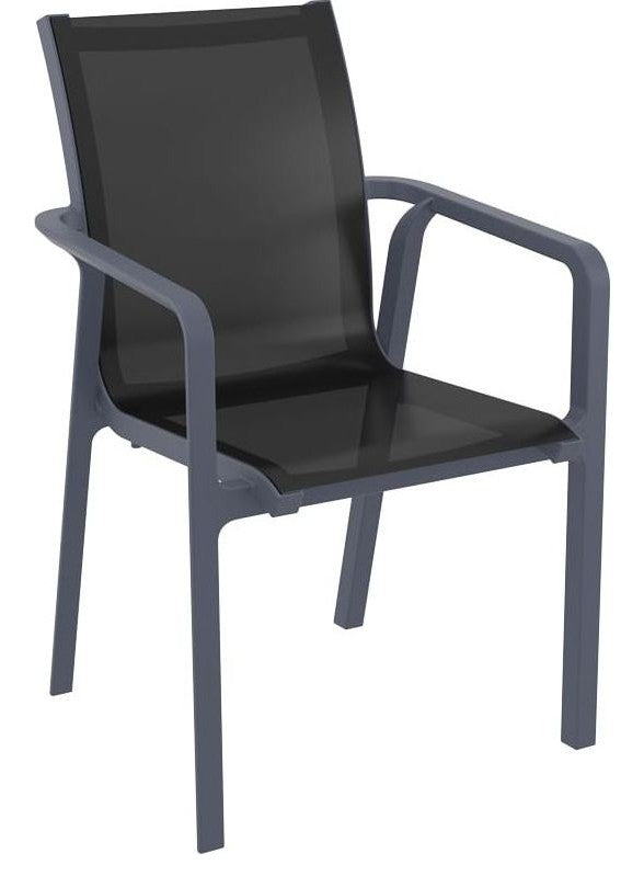 Pacific Armchair, Black/Black