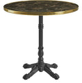 Parisian Complete Dining Table, Black with Nevada Black Base, 60cm Diameter, Standard