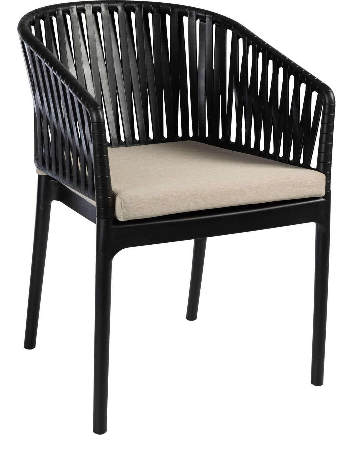 Portofino Stacking Armchair Seat Cushion, Beige